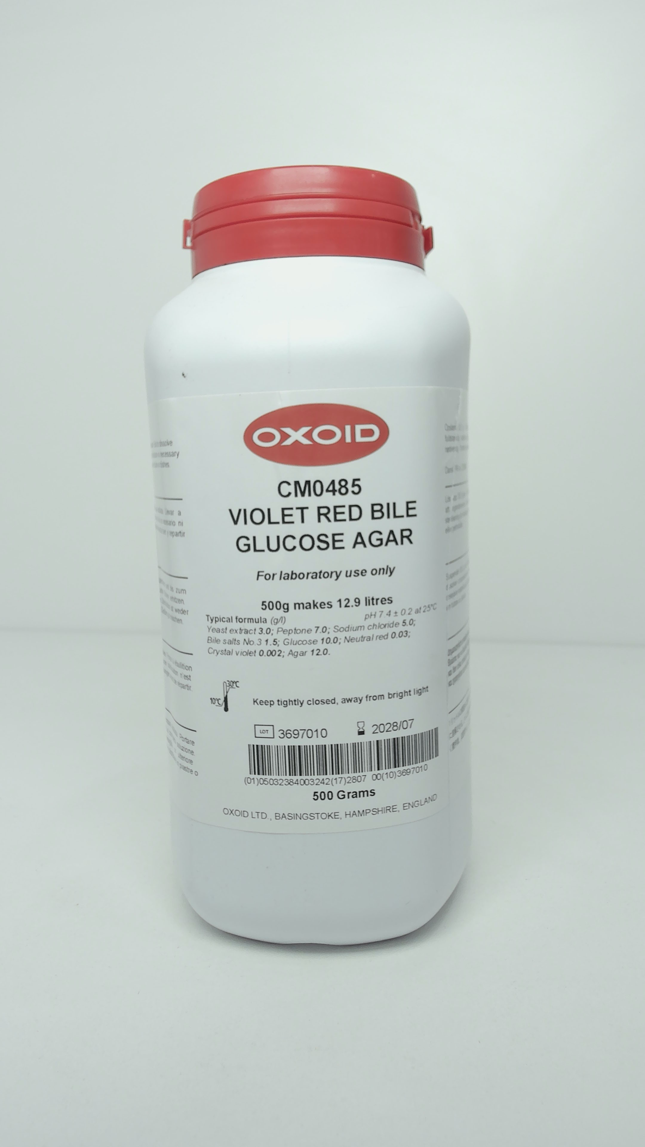 Agar Bilis y Rojo Violeta con Glucosa (Violet Red Bile Glucose Agar - VRBGA)