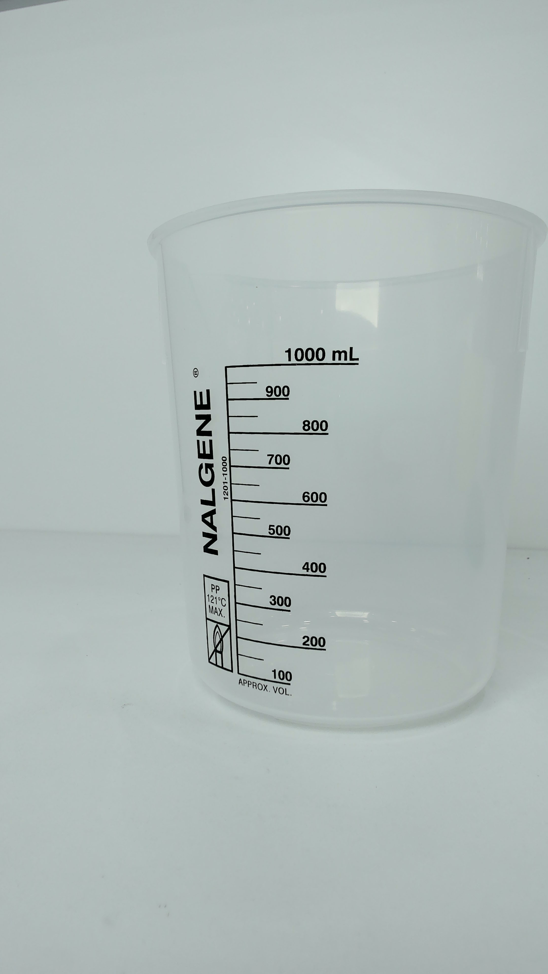 Beaker plástico graduado Nalgene PP, de 1000 ml