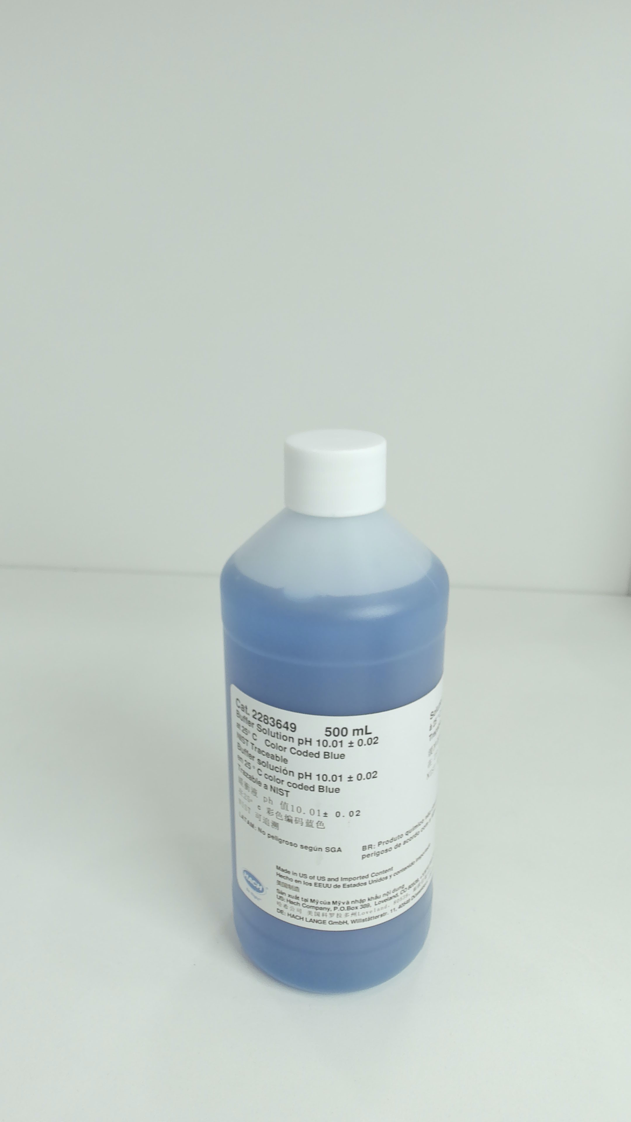 Solución buffer referencia pH 10.01 AZUL, Hach (NIST) (Vida Util &lt; 1 año) -