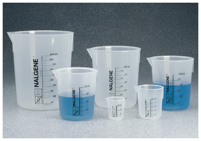 Beaker graduado plástico PP de 50 ml