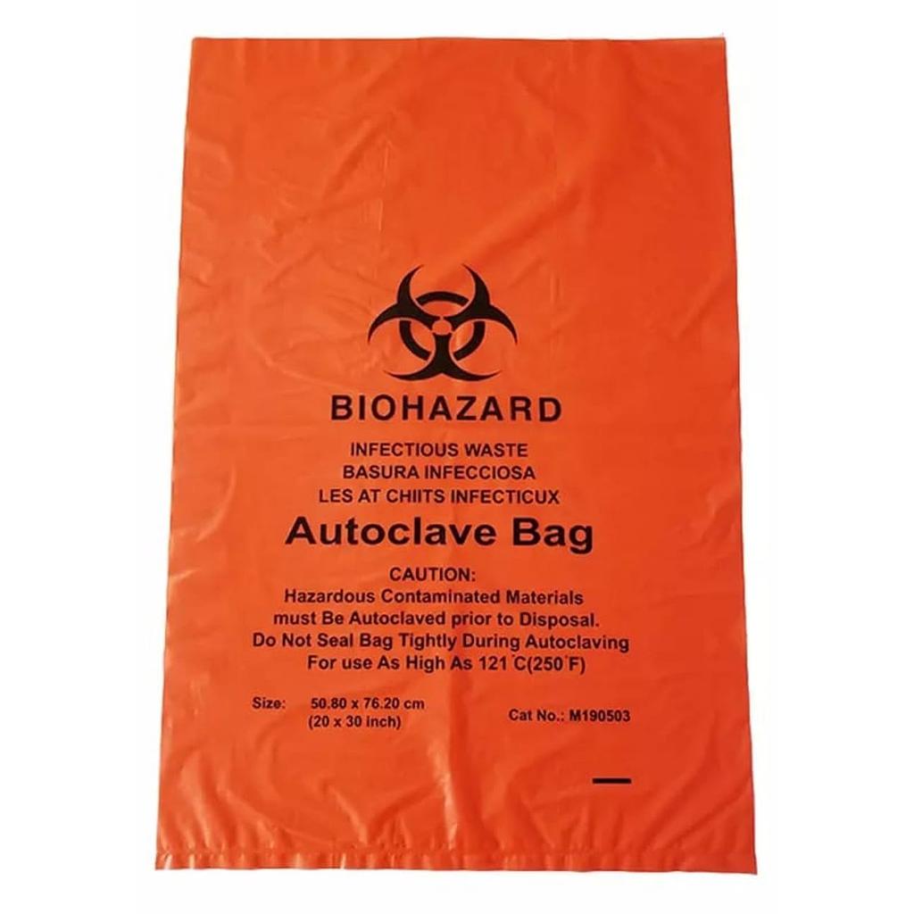 Funda roja autoclavable, 20 x 30 pulgadas