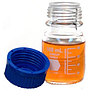 Botella tapa azul GL45 de 100ml