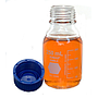 Botella tapa azul GL45 PP 250ml